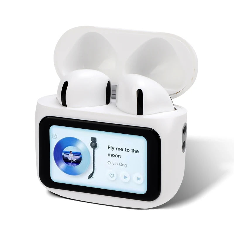 W12 ANC Noise Cancelling Earphones Wireless Bluetooth Earphones TWS Touchscreen Mini Earphones
